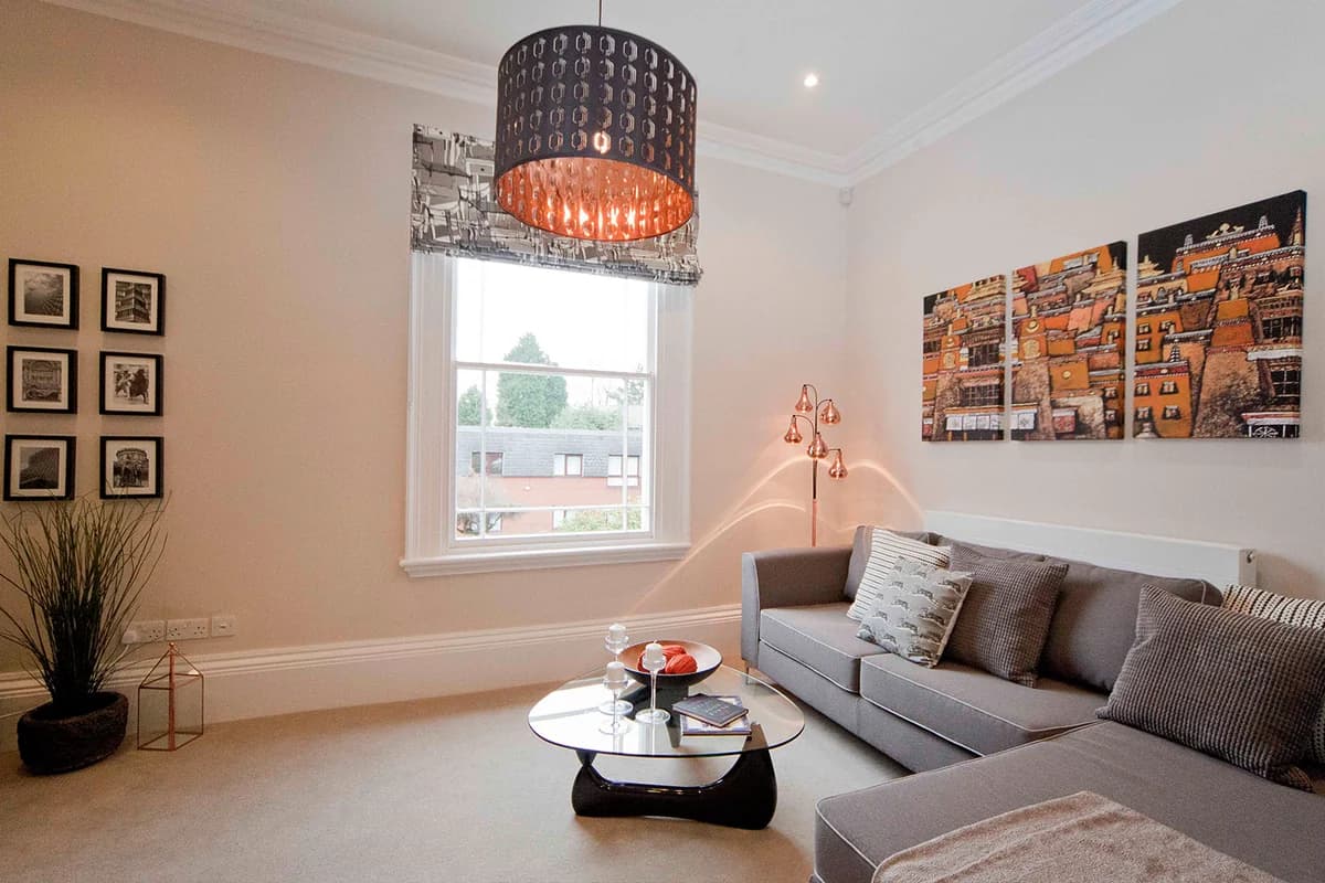 Asquith House, Birmingham: a living room