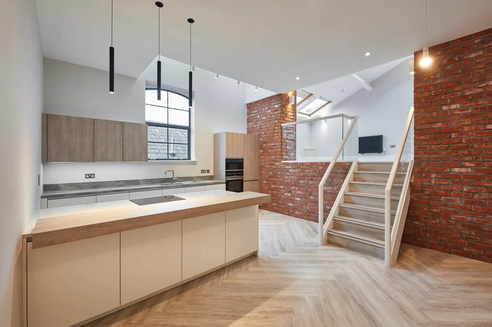 Bath Street Lofts, Birmingham: an open-plan apartment