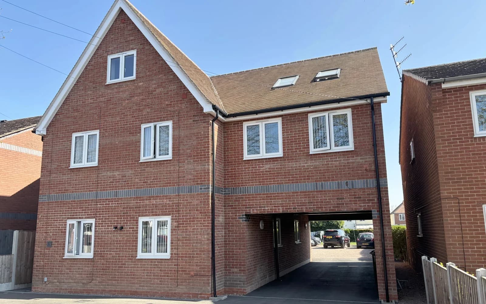 The completed apartment block at Neville Court, Kidderminster