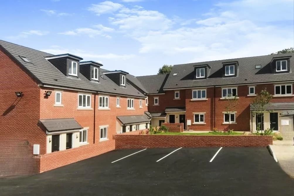Park Place, Leeds: the two blocks from the courtyard