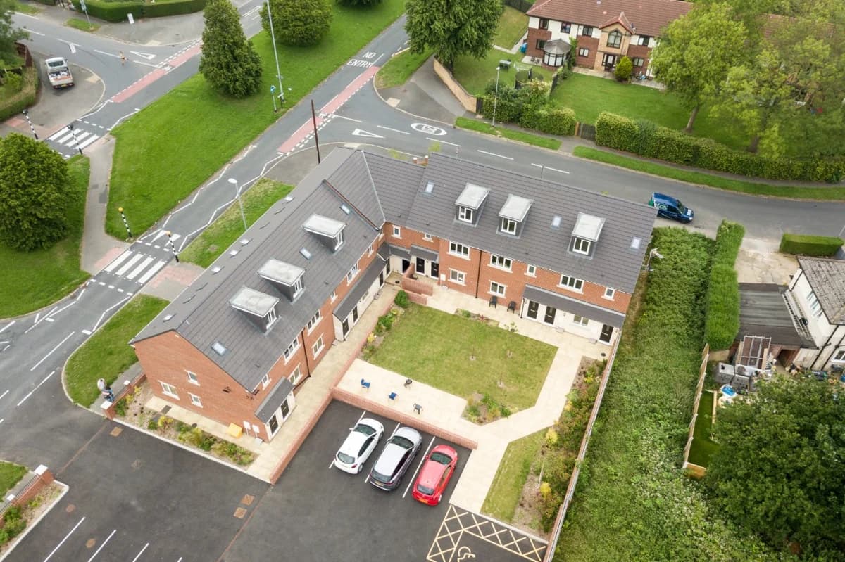 Park Place, Leeds: the scheme from the air